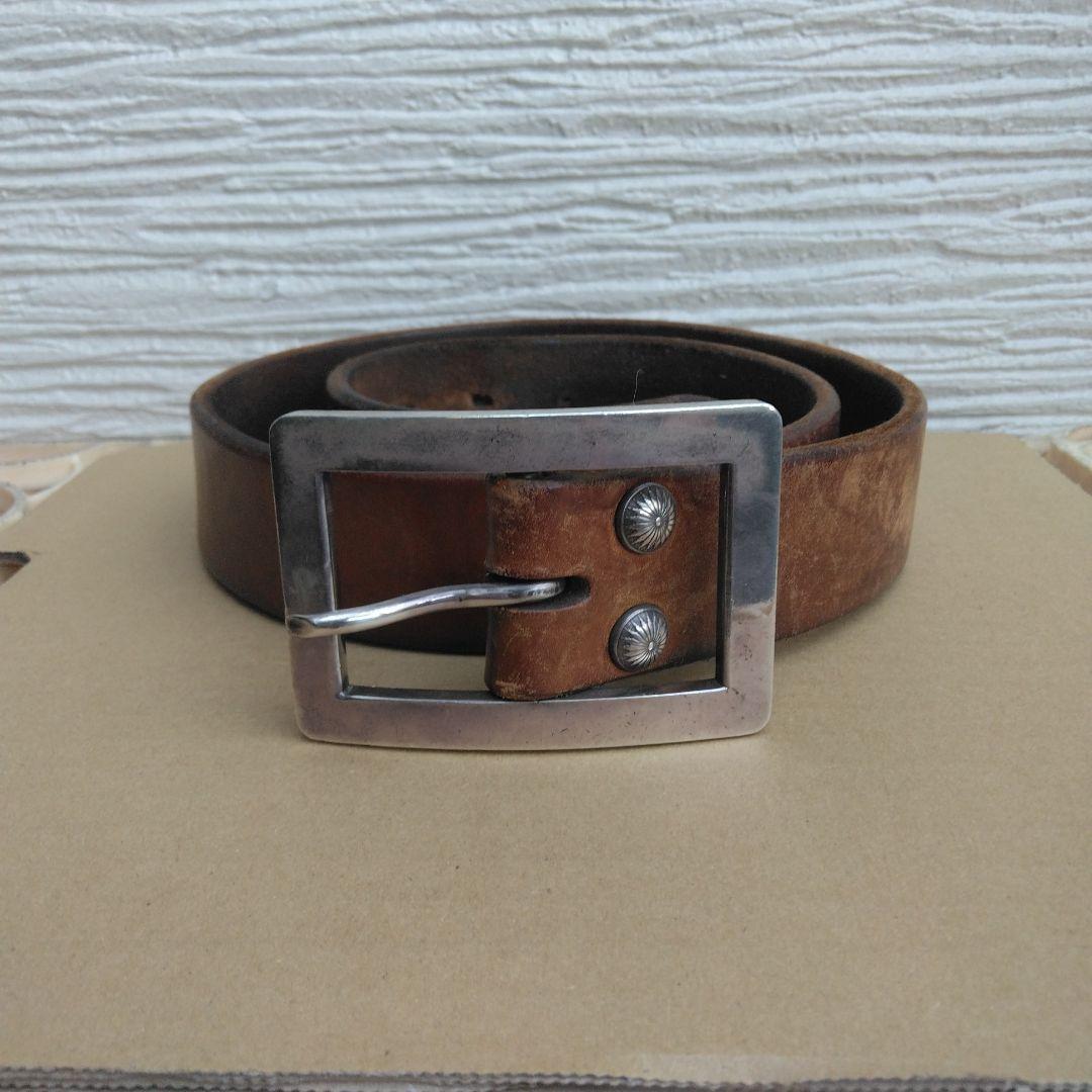 BIG TWIN　ビッグツイン　　シルバーバックルビンテージベルト