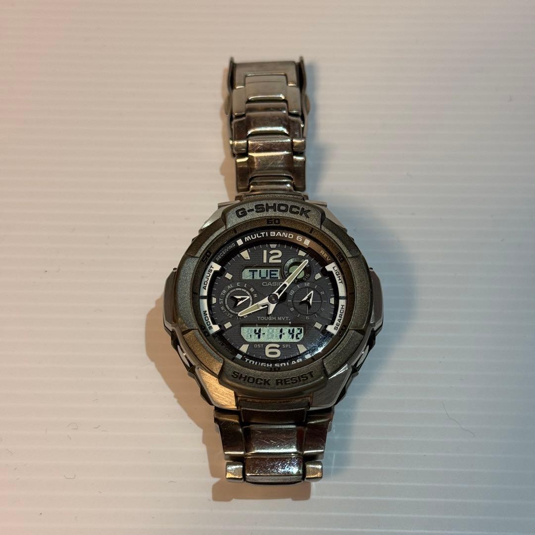 美品 G-SHOCK GW-3500D 電波ソーラー メタルバンド