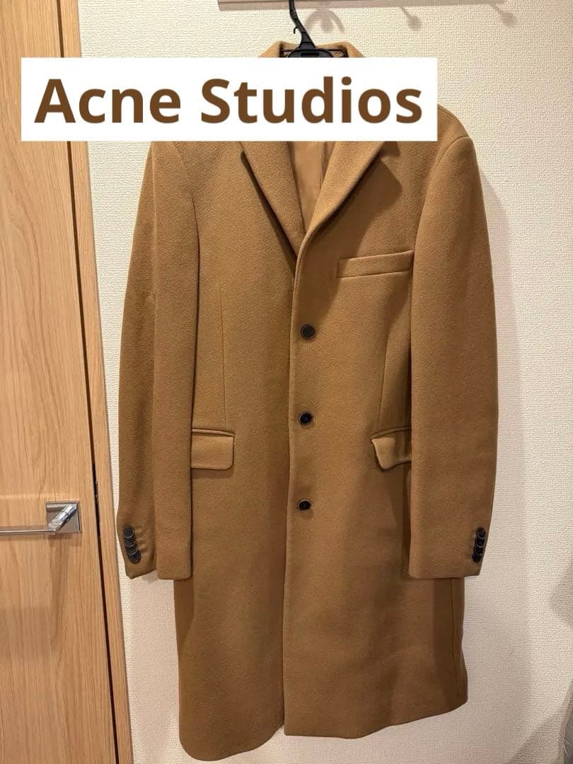 【超美品】Acne studios メンズチェスターコート M ブラウン