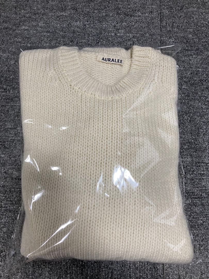 【新品】AURALEE ポケットローゲージニット サイズ3