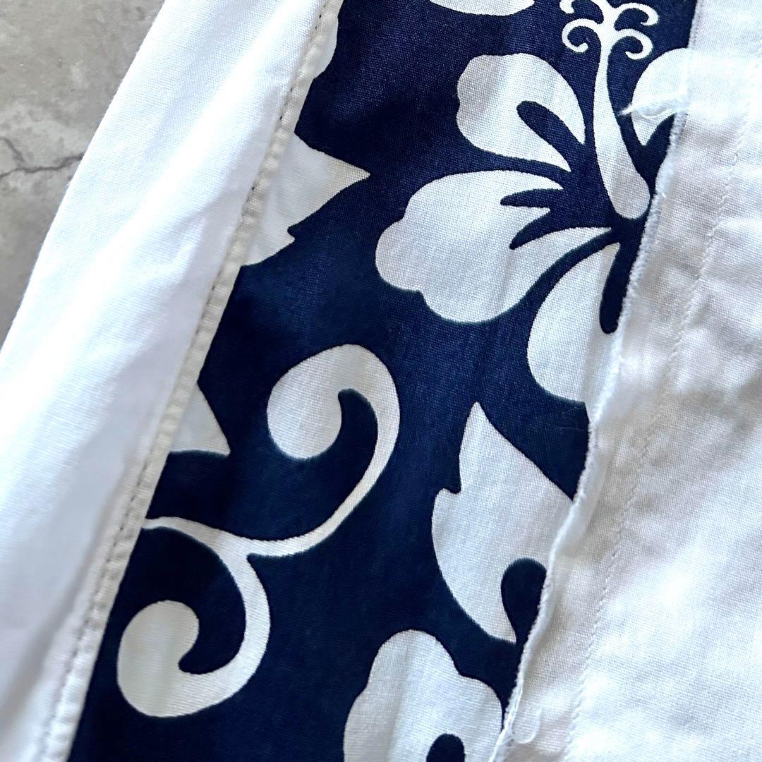 COMME des GARCONS SHIRTフラワー柄 切り替え シャツ S