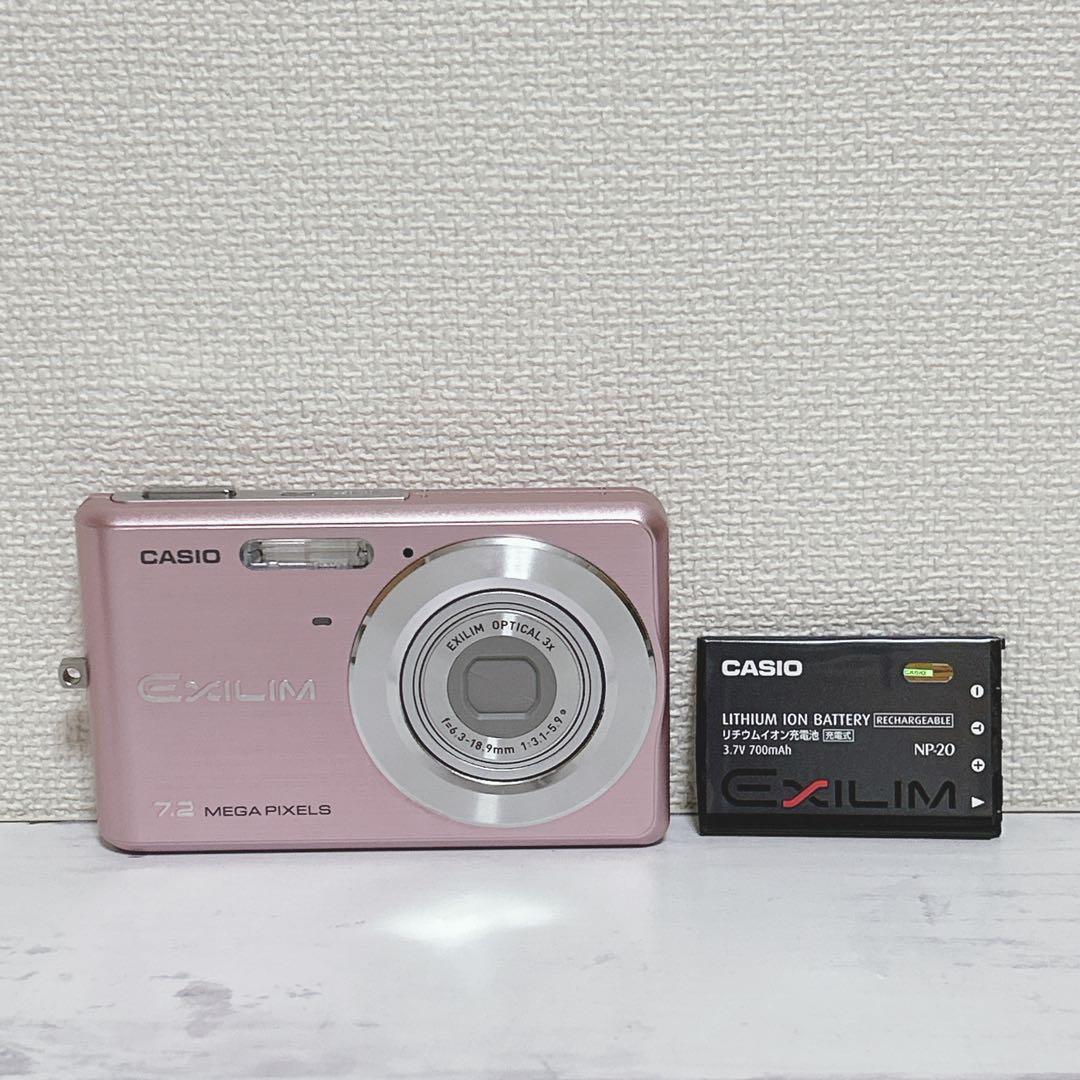 【美品】　CASIO EX-Z77 コンパクトデジタルカメラ　ピンク　動作OK