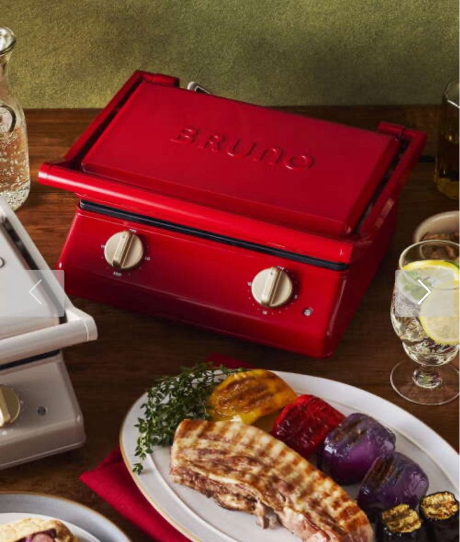 新品・未開封【BRUNO】グリルサンドメーカー ダブル レッド