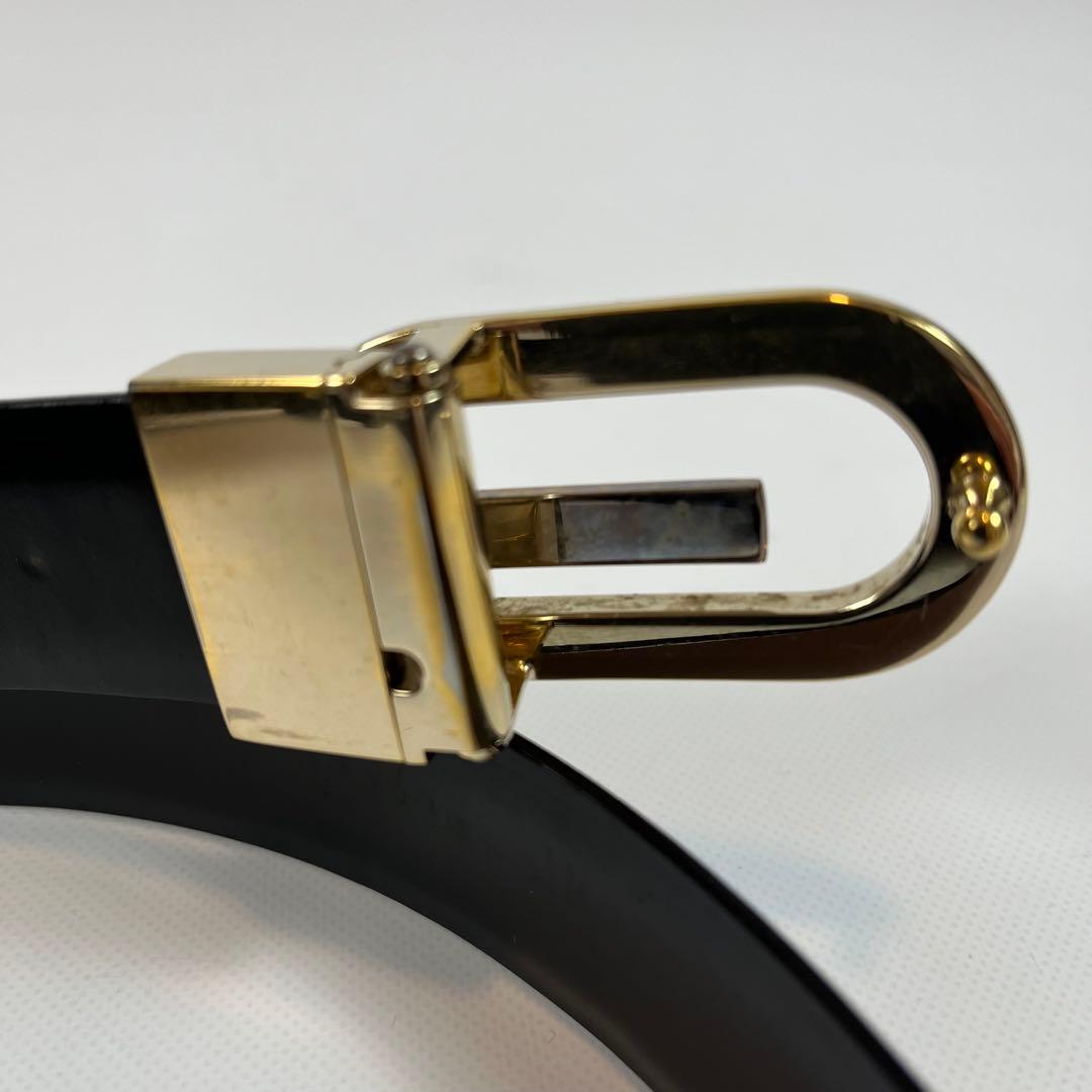 美品　GUCCI ベルト　リバーシブルレザー　Gバックル　ブラック　ブラウン