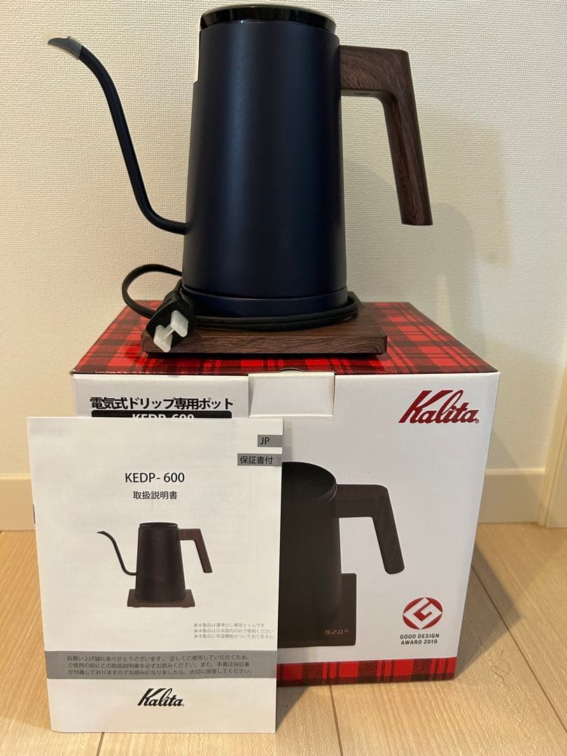 Kalita KEDP-600 電気ケトル ネイビー