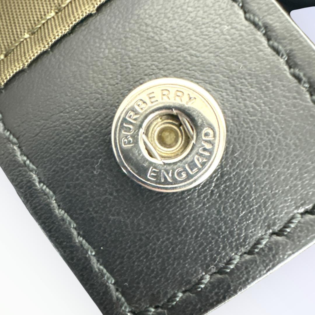 BURBERRY バーバリー トートバッグ ロゴプリント ナイロン カーキ