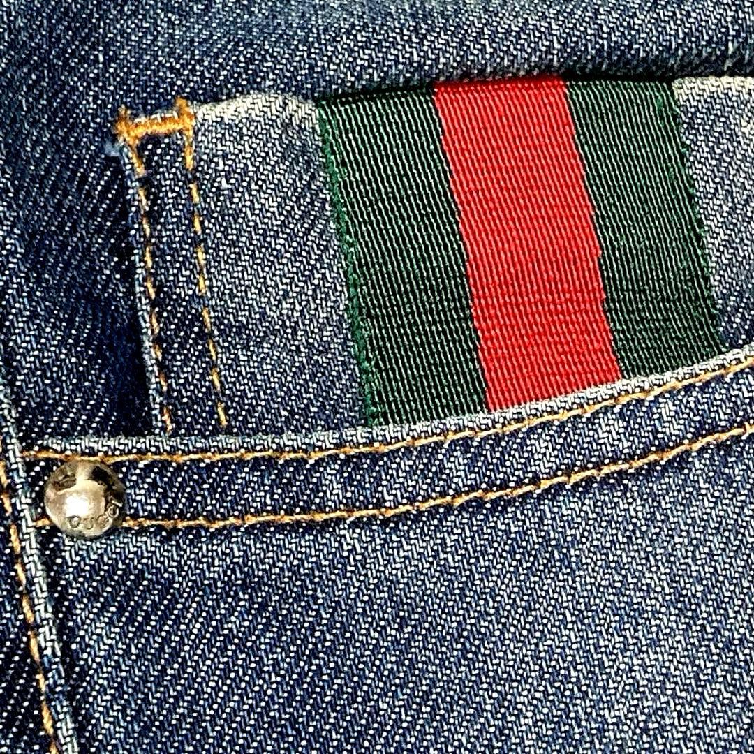 正規品　美品　GUCCI シェリーライン ストレッチデニム　イタリア製 38
