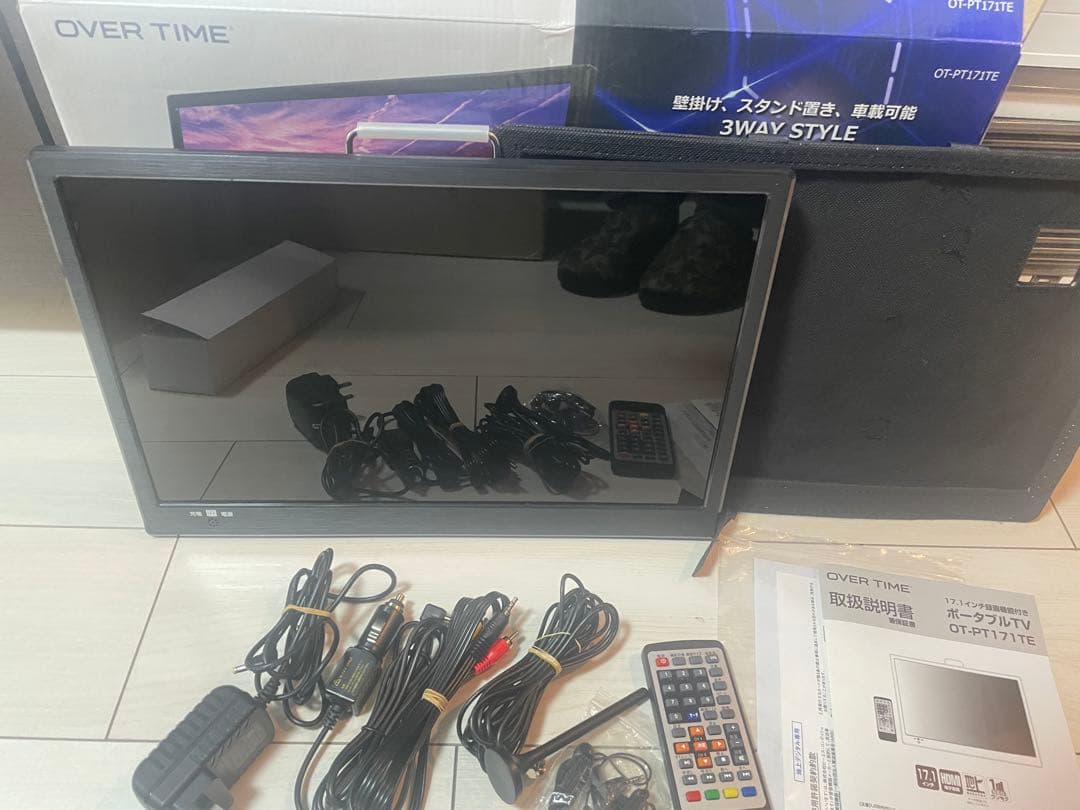 OVER TIME 17.1インチ 録画機能付き　ポータブルTV 21年