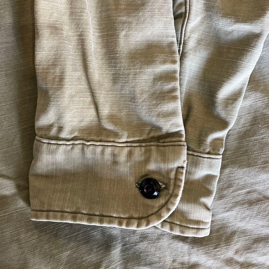 マディソンブルー バックサテンハンプトンシャツ カーキ　02 希少サイズ