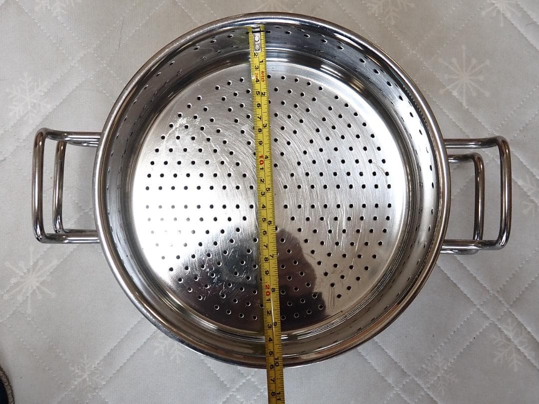 宮崎製作所ジオプロダクト 蒸し器ステンレス鍋 　25cm　3.4ｌ