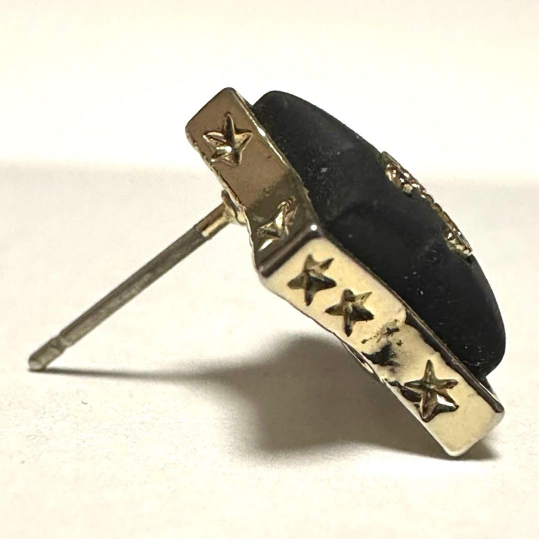 シャネル　CHANEL　ピアス　ココマーク　星　ブラック　ゴールド　ヴィンテージ