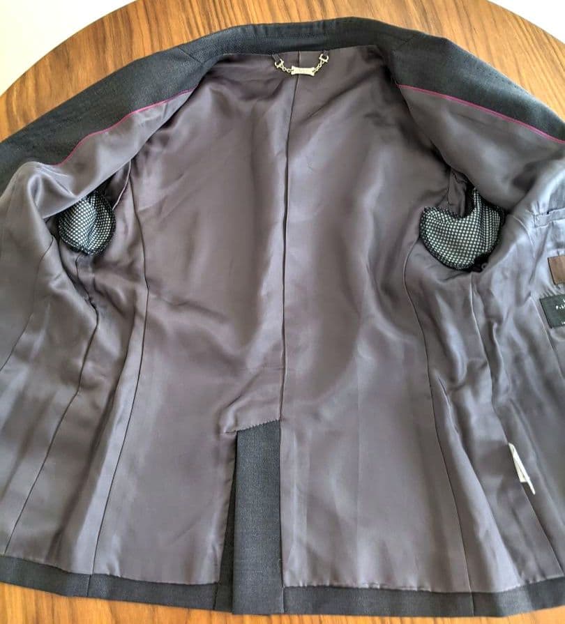 【極美品】ROPE　ロペ　グレー　イタリア生地　パンツ スーツ 　総裏　日本製