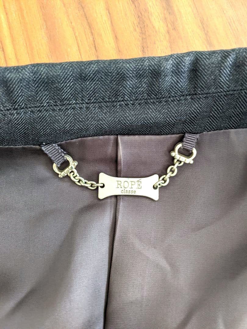 【極美品】ROPE　ロペ　グレー　イタリア生地　パンツ スーツ 　総裏　日本製
