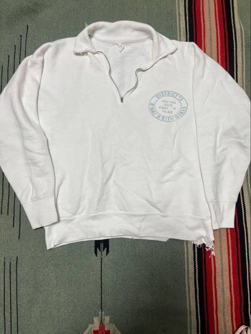 60s ヴィンテージスウェット　ハーフジップ