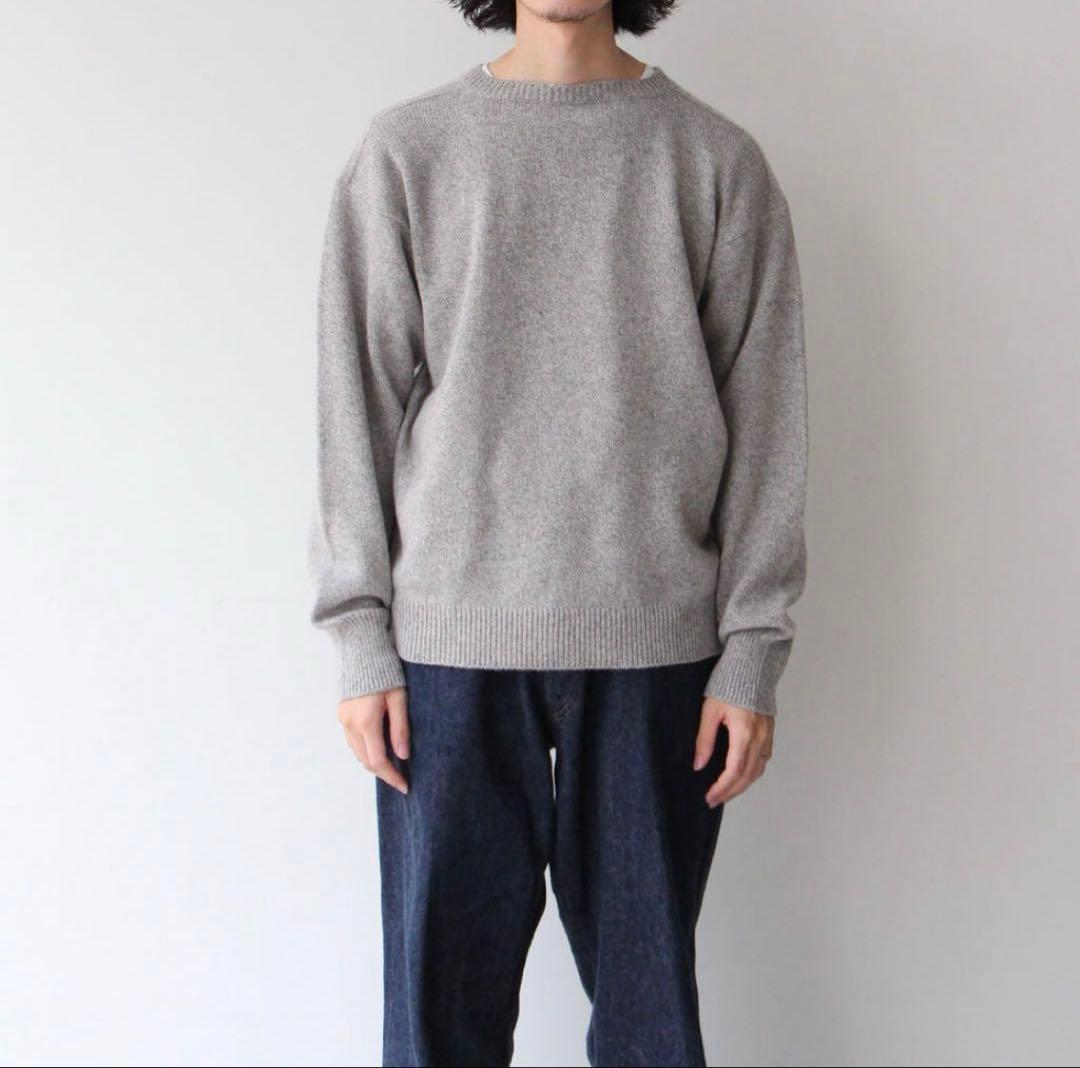 は*く様 新品未使用　タグ付き　COMOLI コモリ　ヘンプガンジーニット