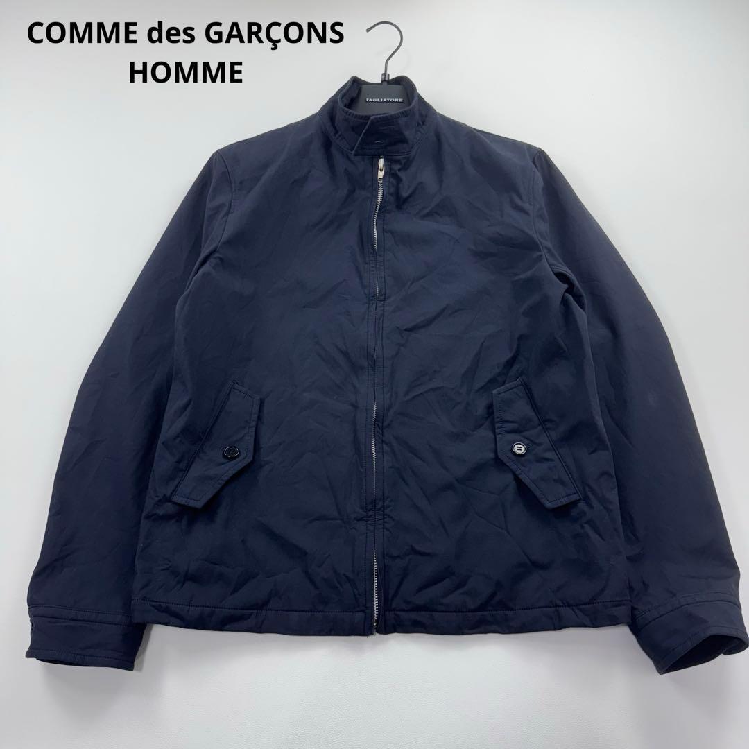 コムデギャルソンオム スイングトップ ドリズラージャケット 立ち襟 ネイビー