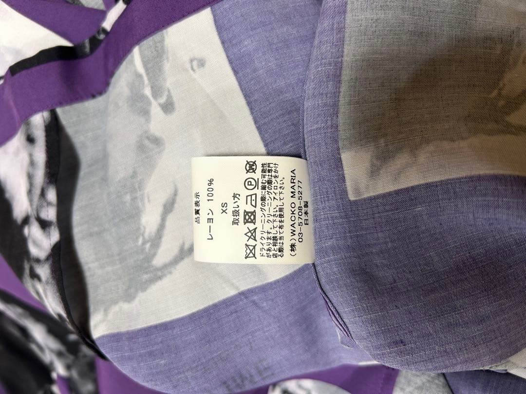 sale　ワコマリア ボブマーリー柄アロハシャツ XS