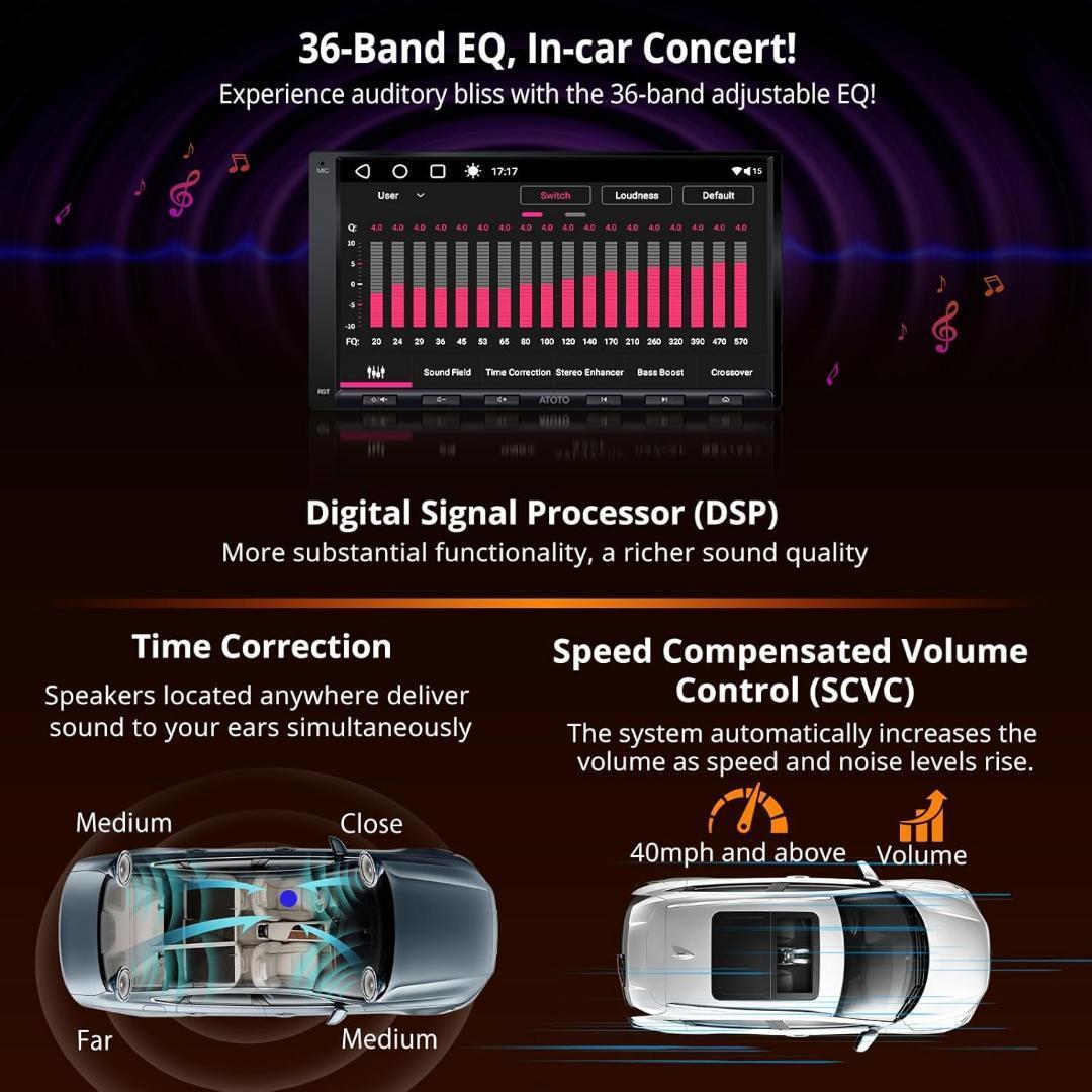 【ATOTOMOVE】2DIN カーオーディオ バックカメラ＆OBD2 7インチ