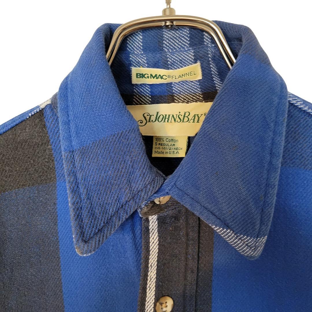 ST.JOHN'S BAY × BIG MAC ヘビーフランネルシャツ S