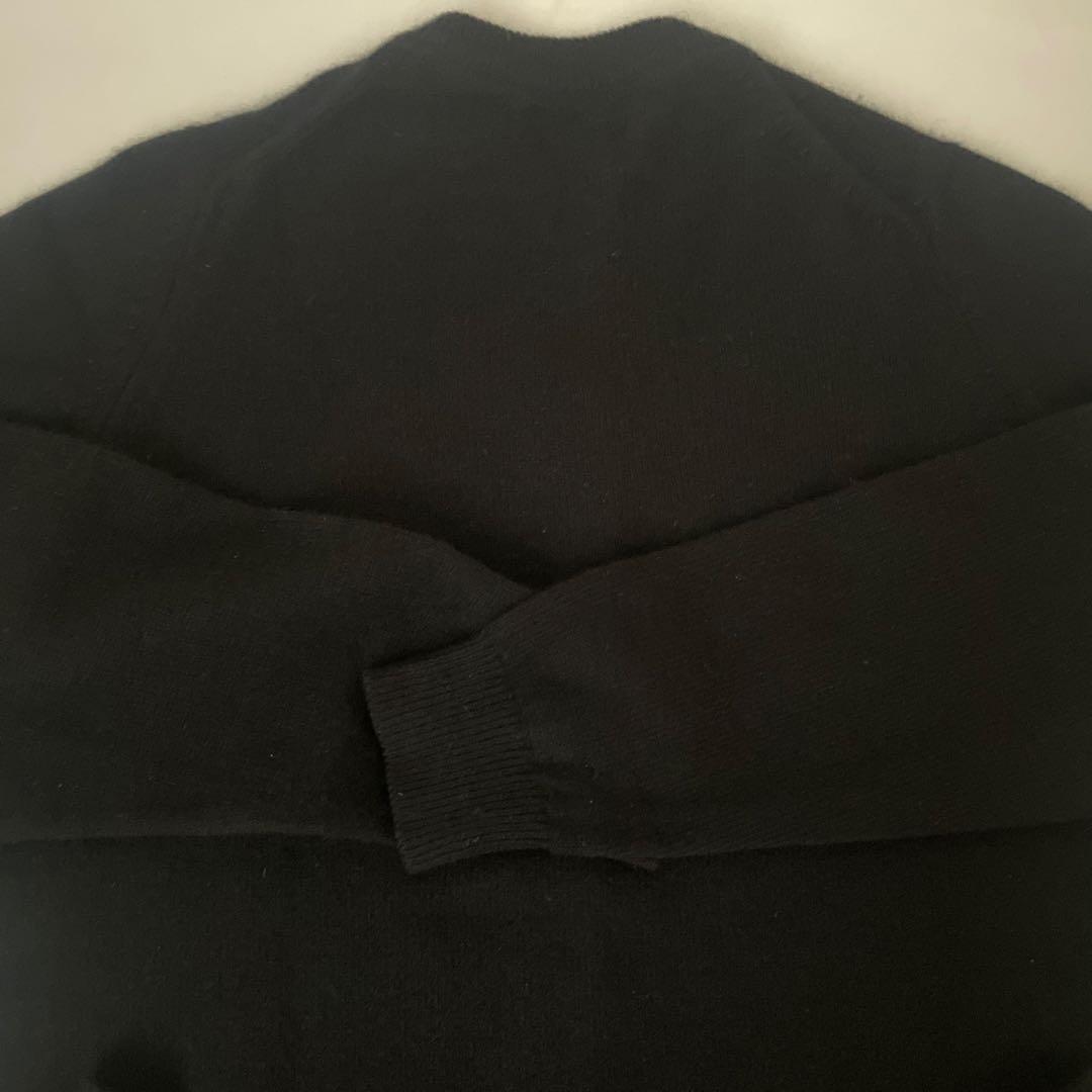 Ballantyn バランタインカシミヤ 黒 金ボタン カーディガン 40