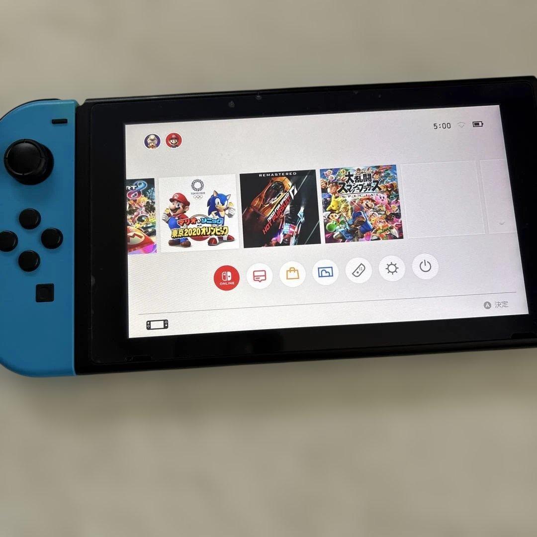 Nintendo Switch 青/赤 本体のみ 充電器なし