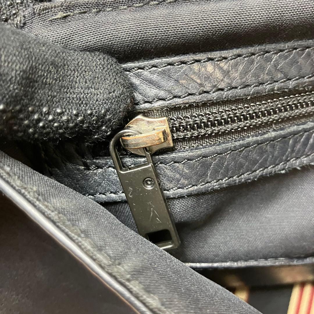 バリー トレインスポッティング 本革 レザー メッセンジャーバッグ ブラック