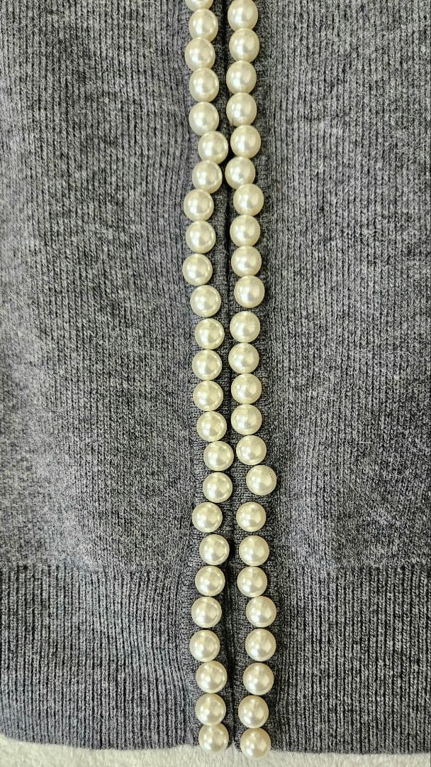 スローブイエナ　パールニットカーデ