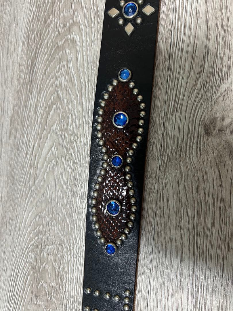 テンダーロイン青スタッズベルトLサイズ