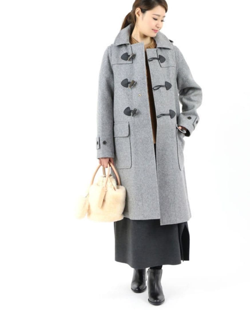 新品✨GLOVERALLグローバーオール ロングダッフルコート エリザ グレー