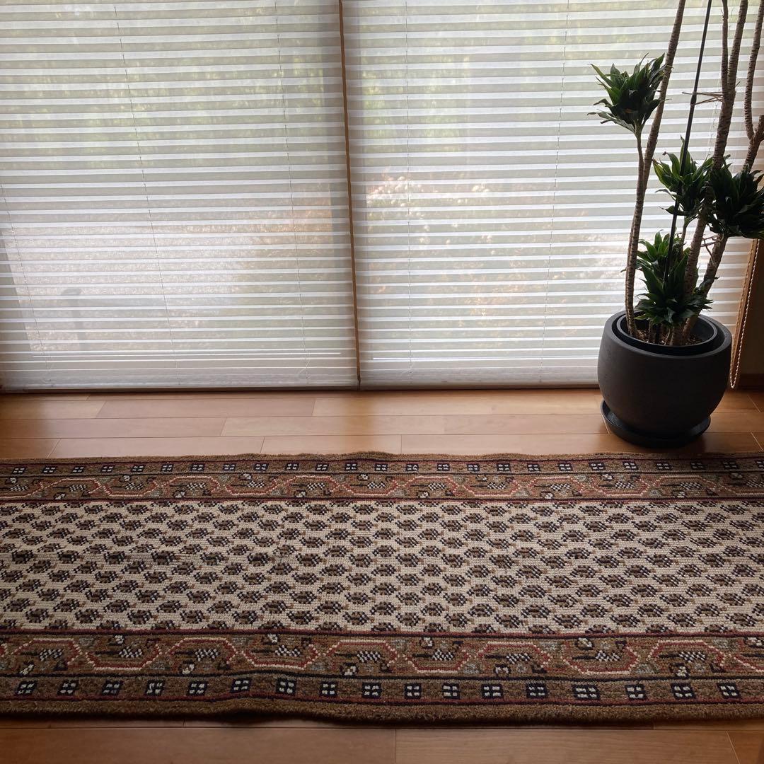 ヴィンテージラグ　トライバルラグ　インド　ランナー