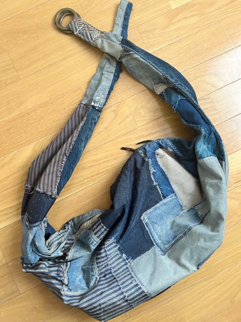 お値下げ！kapital 襤褸と襤褸転写生地 boro ボロスナフキンバッグ