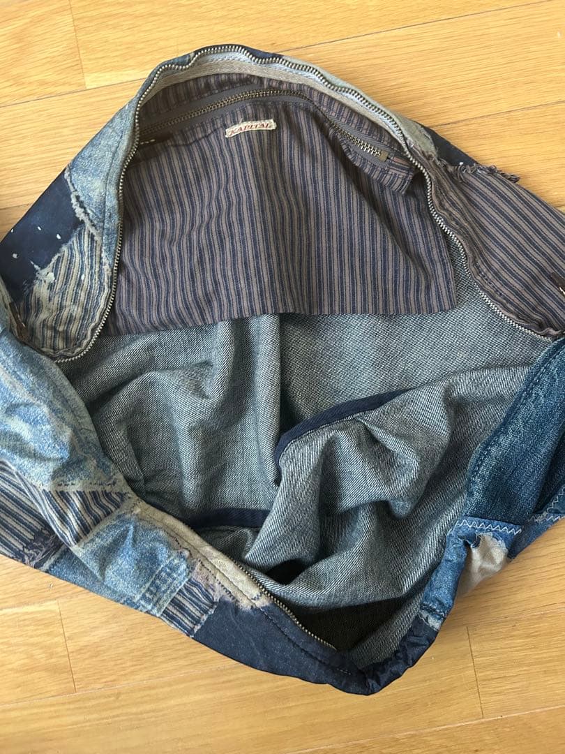 お値下げ！kapital 襤褸と襤褸転写生地 boro ボロスナフキンバッグ