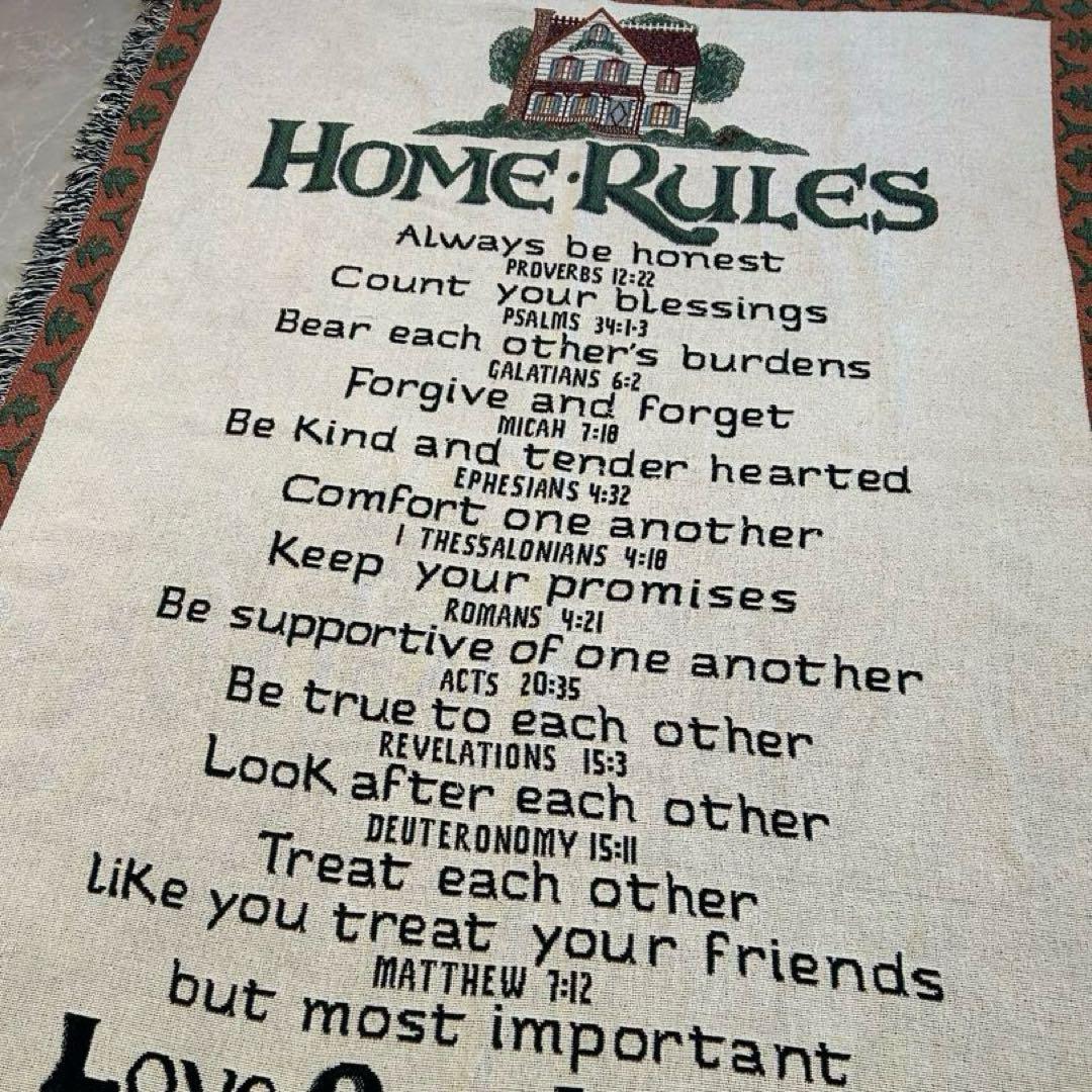 90s メッセージ ラグ ブランケット 毛布 マット usa お洒落 インテリア