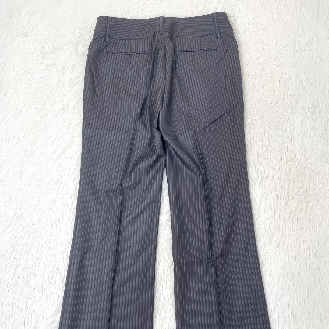 美品✨NEWYORKER シルク混　グレーシャドーストライプ　 3点セット