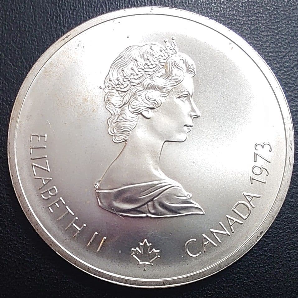 1976年カナダ銀貨 10ドル モントリオールオリンピック世界地図特大記念銀貨