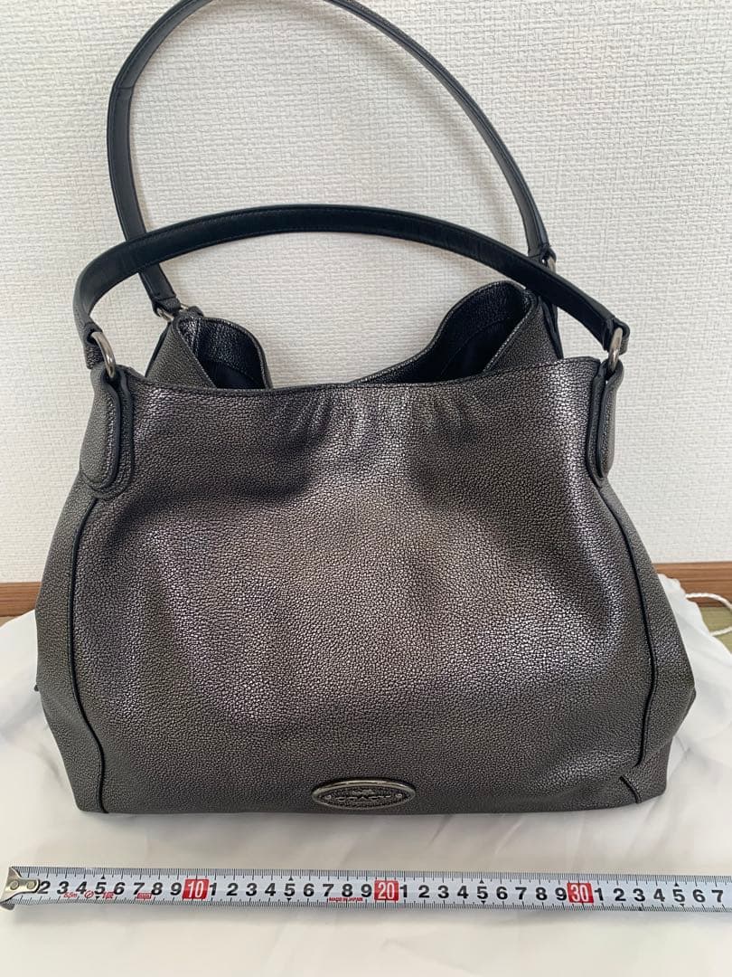 COACH イーディ　ガンメタリック　ショルダーバッグ ハンドバッグ