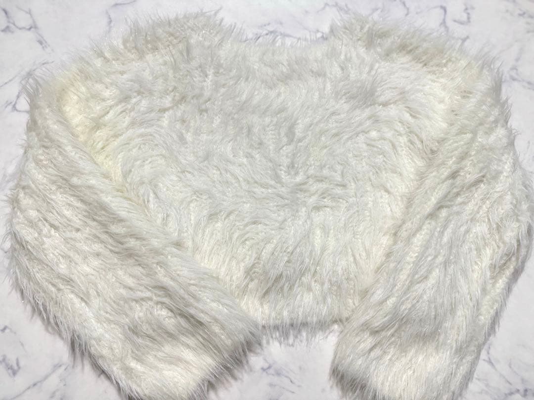 【新品未使用】FRAY I.Dフレイアイディーフィルムシャギーニットカーディガン