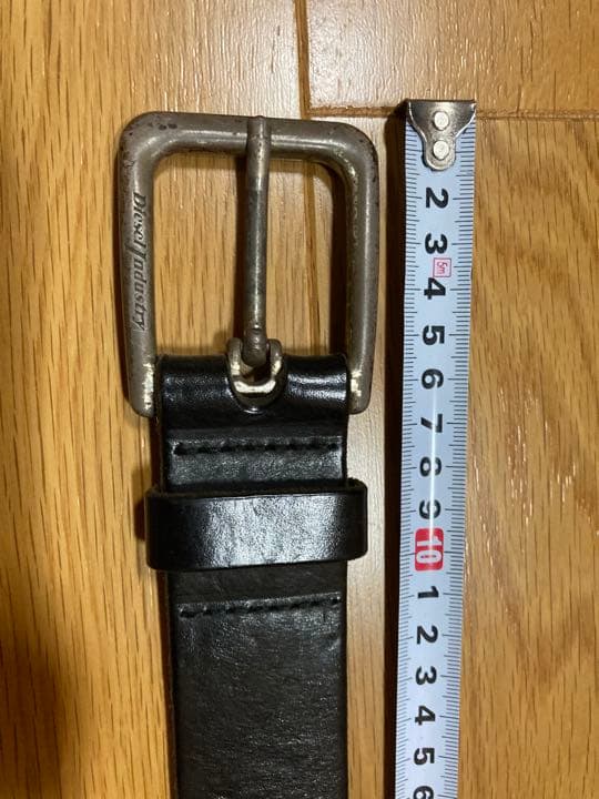 ディーゼル スタッズ 本革 黒 80