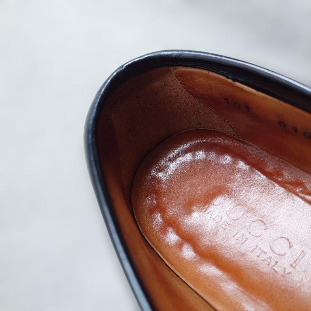 オールドグッチ Gucci ホースビットローファー 8 E 25.0cm前後