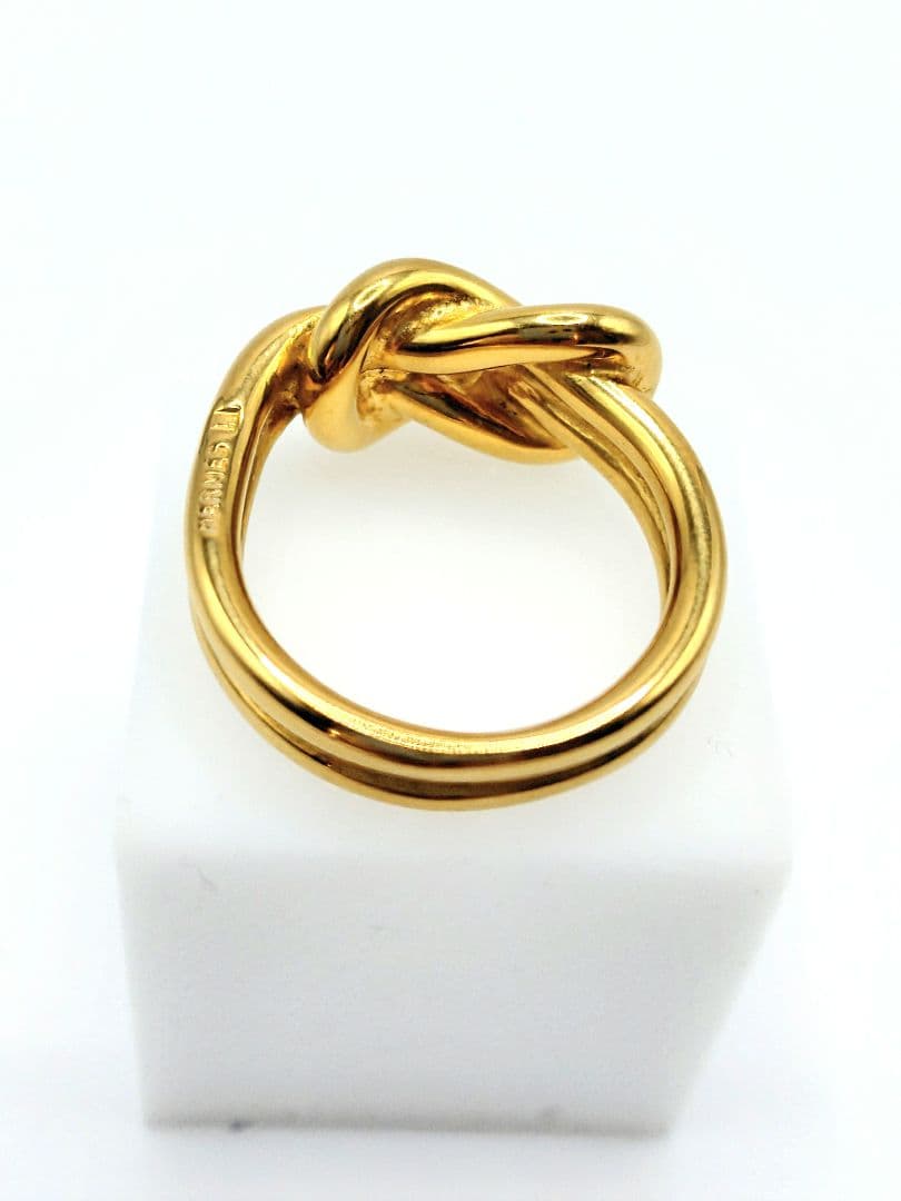 エルメス HERMES スカーフリング メタル ゴールド e59607g