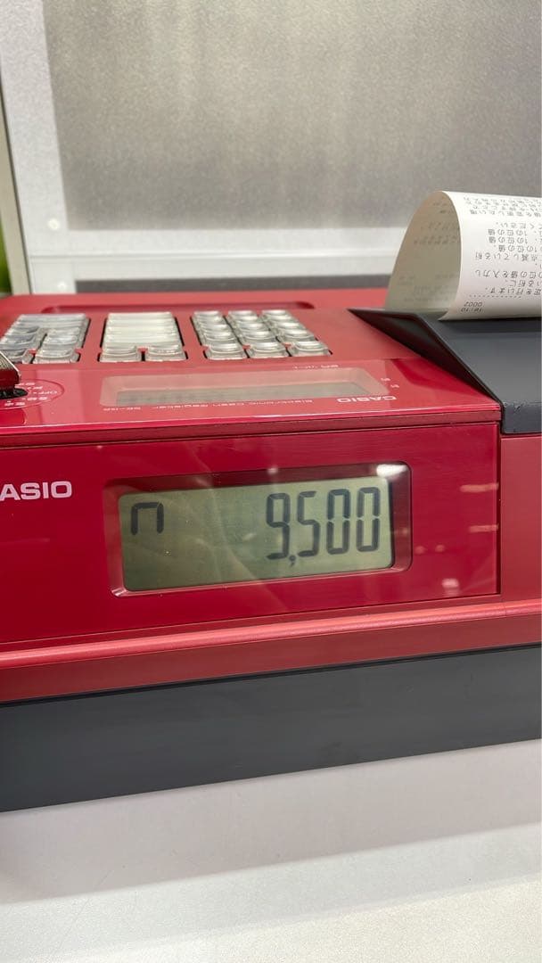 CASIO レジスター レジ SE-G2-RD 動作品 人気カラー