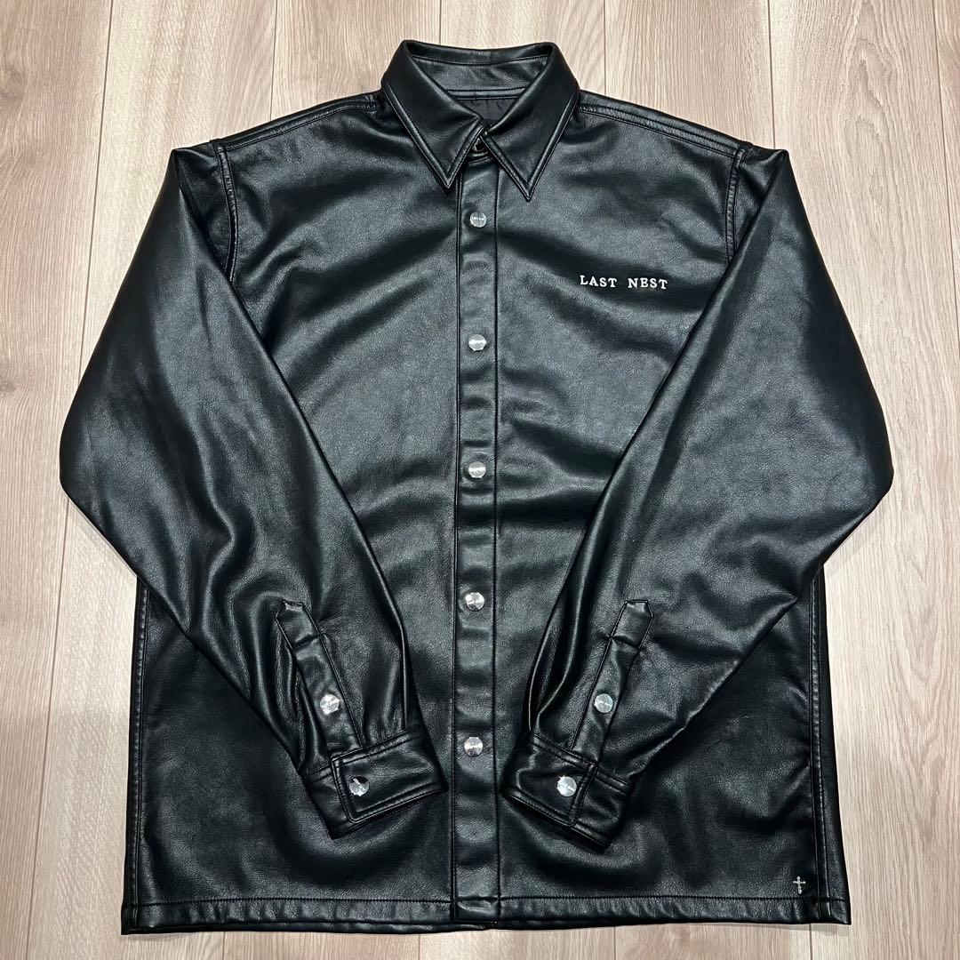last nest レザーシャツ　nubian breath badhop