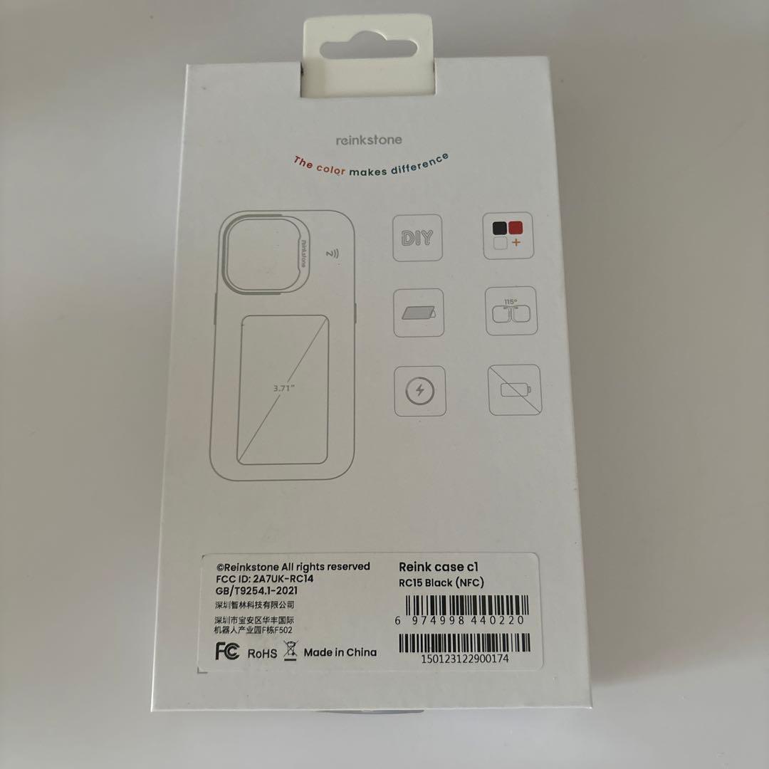 reinkstone iPhone 15用ソフトケース ブラック