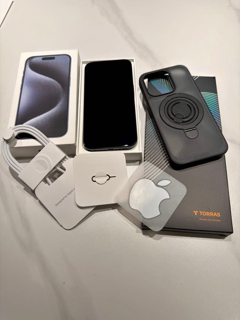 Apple iPhone 15 Pro 1TB ブルーチタニウム 本体