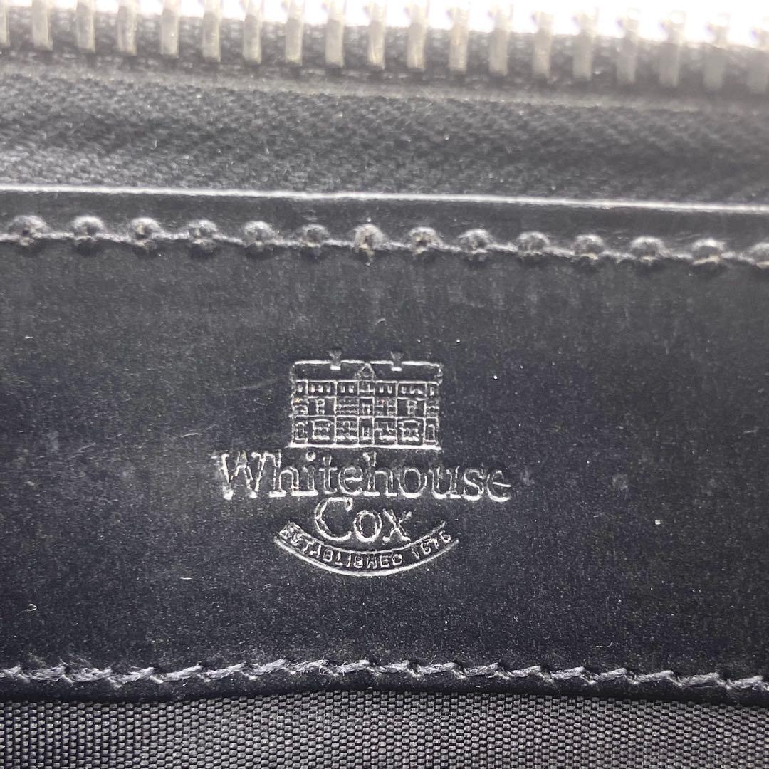 ホワイトハウスコックス　ブライドルレザー　長財布　ラウンドファスナー　ブラック