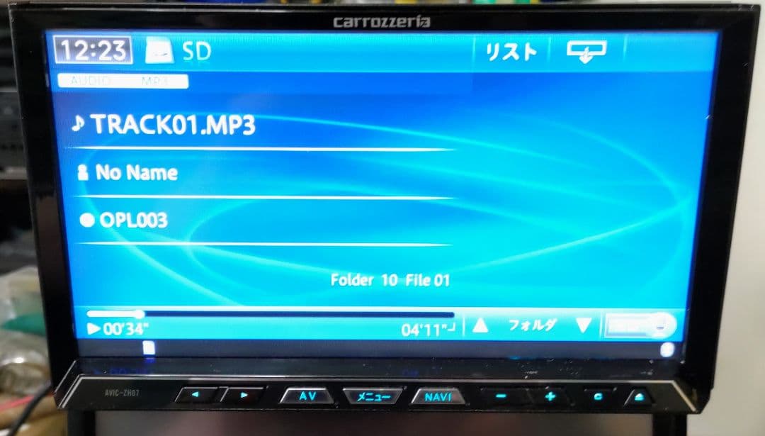 カーナビ carrozzeria HDD AVIC-ZH07 Bluetooth SD