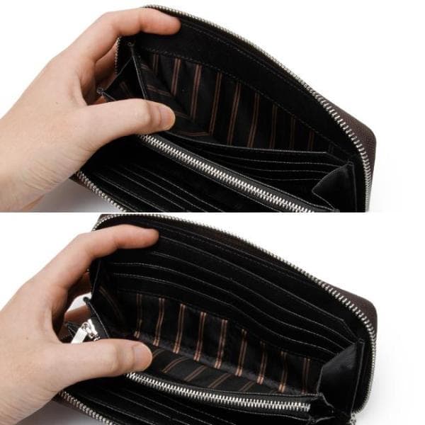 タケオキクチ 定価2,2万 牛革 長財布 ラウンドファスナー仕様 グリーン