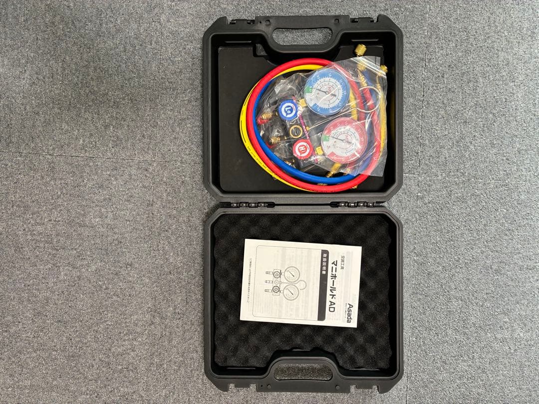Asada マニホールド AD-AF R410R32対応新品ケース付