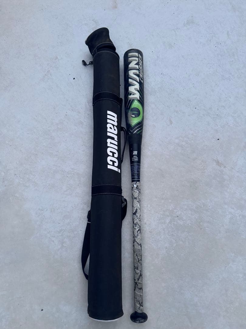 Marucci 軟式バット 緑ワニクラッシャー 緑ワニ83cm バットケース付き