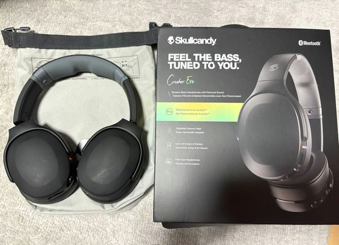 Skullcandy Crusher Evo ワイヤレスヘッドホン